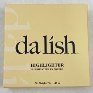 Da Lish Highlighter Sunrise Powder Compact Soft Champagne Shimmer 0.25 Oz NEW